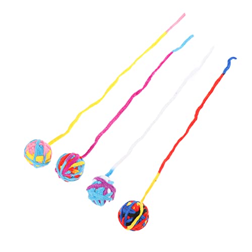 POPETPOP 4 Stück Katzenspielzeugball Katzenzeiger Laufrad Für Katzen Katzenbälle Katzenhaus Rollendes Katzenspielzeug Hauskatzenspielzeug Pet Bälle Katze Wohnungskatzen Polyester POPETPOP 4 Stück Katzenspielzeugball Katzenzeiger Laufrad Für Katzen Katzenbälle Katzenhaus Rollendes Katzenspielzeug Hauskatzenspielzeug Pet Bälle Katze Wohnungskatzen Polyester von POPETPOP
