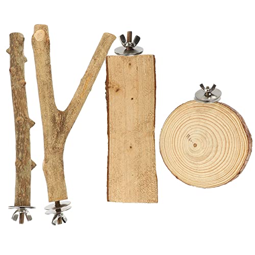 POPETPOP 4stücke Teiliges Papageien-spielzeugset Aus Holz Sitzstangen Für Vogelkäfige Für Kleine Vögel Wie Sittiche Und Nymphensittiche Einfache Installation Langlebig Fördert POPETPOP 4stücke Teiliges Papageien-spielzeugset Aus Holz Sitzstangen Für Vogelkäfige Für Kleine Vögel Wie Sittiche Und Nymphensittiche Einfache Installation Langlebig Fördert von POPETPOP