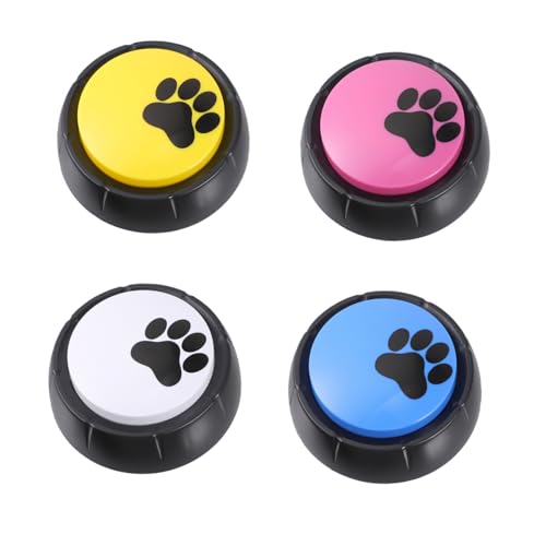 POPETPOP 4stücke Teiliges Haustier Kommunikationsknöpfe Mit Sprachaufnahme Interaktives Spielzeug Für Hunde Und Katzen Training Und Bindung Für Drinnen Und Draußen POPETPOP 4stücke Teiliges Haustier Kommunikationsknöpfe Mit Sprachaufnahme Interaktives Spielzeug Für Hunde Und Katzen Training Und Bindung Für Drinnen Und Draußen von POPETPOP