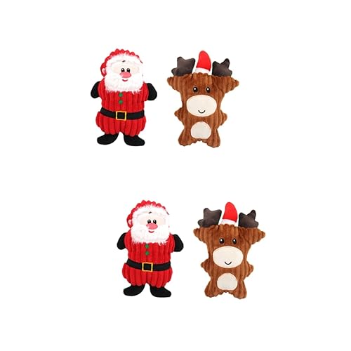 POPETPOP 4 Stück Plüsch-weihnachtsmann-Spielzeug Soundspielzeug Für Welpen Quietschspielzeug Für Hunde Hundespielzeug Beißspielzeug Für Hunde Katzenspielzeug Muschispielzeug Erröten Tier POPETPOP 4 Stück Plüsch-weihnachtsmann-Spielzeug Soundspielzeug Für Welpen Quietschspielzeug Für Hunde Hundespielzeug Beißspielzeug Für Hunde Katzenspielzeug Muschispielzeug Erröten Tier von POPETPOP