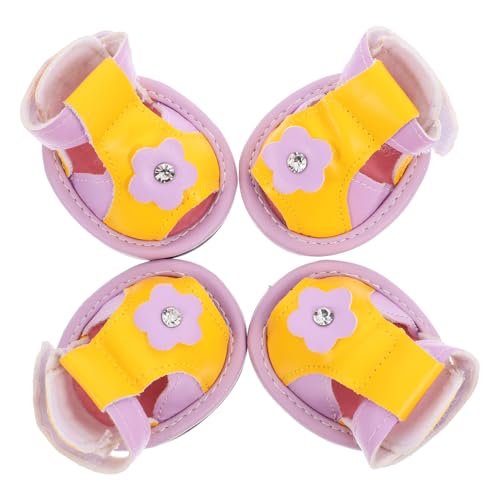 POPETPOP 4 Stück Sandalen Für Hunde Hundezubehör Hündchen Hundestiefel Für Heiße Fahrbahn Hundespielzeug Beiß Für Welpen Pfoten Tierschuhe Hund Sandalen Welpenspielzeug Kauer POPETPOP 4 Stück Sandalen Für Hunde Hundezubehör Hündchen Hundestiefel Für Heiße Fahrbahn Hundespielzeug Beiß Für Welpen Pfoten Tierschuhe Hund Sandalen Welpenspielzeug Kauer von POPETPOP