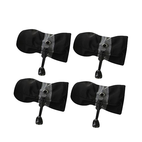 POPETPOP 4stücke Hundeschuhe wasserdichte Haustierstiefel Für Hunde Praktische Regenstiefel Für Outdoor-aktivitäten Schwarz von POPETPOP