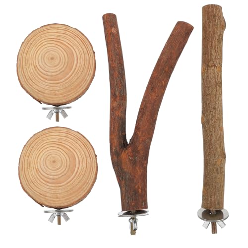 POPETPOP 4 Stück stehende Stange holzbohle holzstangen vogelzubehör für käfig Bird Toys Vogelkäfig Papageienspielzeug Papageienkäfig AST Vögel, die Klauenstangen Schleifen hölzern POPETPOP 4 Stück stehende Stange holzbohle holzstangen vogelzubehör für käfig Bird Toys Vogelkäfig Papageienspielzeug Papageienkäfig AST Vögel, die Klauenstangen Schleifen hölzern von POPETPOP