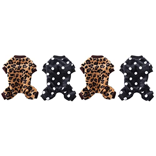 POPETPOP 4 Stück Haustier-Pyjama Hundeklamotten Welpen-Pyjama Hündchen-Overall Hundebekleidung Welpenkleidung Nachtwäsche Für Haustiere Katze Haustier Hund Polyester Warm Halten Plüsch Hund POPETPOP 4 Stück Haustier-Pyjama Hundeklamotten Welpen-Pyjama Hündchen-Overall Hundebekleidung Welpenkleidung Nachtwäsche Für Haustiere Katze Haustier Hund Polyester Warm Halten Plüsch Hund von POPETPOP