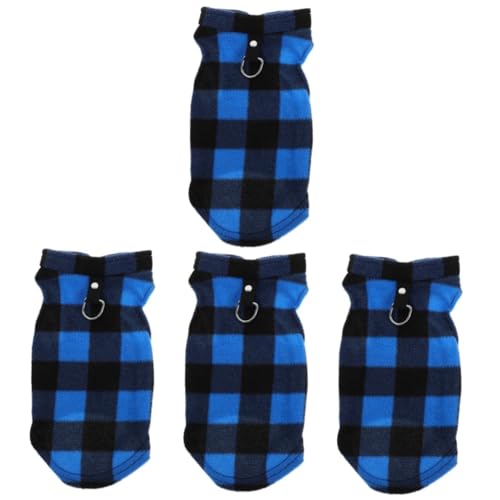 POPETPOP 4stücke Kleiner Hund Winterjacke Mit D- Weiches Fleece-Weste Für Haustiere Warm Und Stylisch Für Kleine Bis Mittelgroße Hunde Kariert POPETPOP 4stücke Kleiner Hund Winterjacke Mit D- Weiches Fleece-Weste Für Haustiere Warm Und Stylisch Für Kleine Bis Mittelgroße Hunde Kariert von POPETPOP