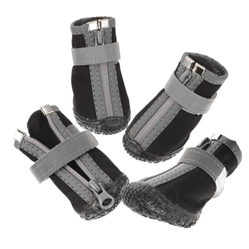 POPETPOP 4Stücke Atmungsaktive Hundeschuhe wasserdichte Und rutschfeste Für Kleine Pfotenschutz Für Outdoor Aktivitäten von POPETPOP