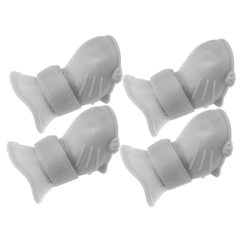 POPETPOP 4Stücke wasserdichte Hundestiefel für rutschfeste Haustierschuhe Leichte und Flexible Pfotenschützer für Outdoor Aktivitäten von POPETPOP