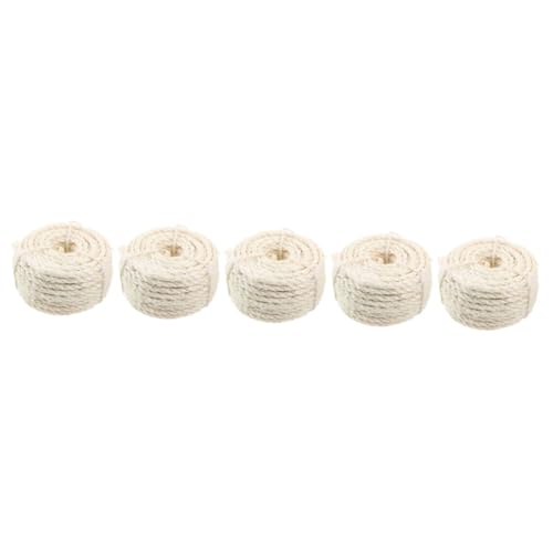 POPETPOP 5 Rollen stabiles Kratzseil kürzbares Kratzseil verschleißfestes Kratzbaumseil DIY Seil katzenbaum zubehör sisalseil für kratzbäume Juteseil verschleißfestes Hanfseil Seil kratzen POPETPOP 5 Rollen stabiles Kratzseil kürzbares Kratzseil verschleißfestes Kratzbaumseil DIY Seil katzenbaum zubehör sisalseil für kratzbäume Juteseil verschleißfestes Hanfseil Seil kratzen von POPETPOP