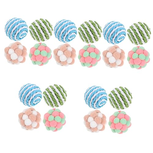 POPETPOP 5 Sätze Katzenspielzeugball Kratzspielzeug Für Katzen Kätzchen Pom Pom Bälle Seilspielzeug Für Katzen Trainingsball Für Katzen Kauspielzeug Plüschkugel Snacks Für Katzen Schmecken POPETPOP 5 Sätze Katzenspielzeugball Kratzspielzeug Für Katzen Kätzchen Pom Pom Bälle Seilspielzeug Für Katzen Trainingsball Für Katzen Kauspielzeug Plüschkugel Snacks Für Katzen Schmecken von POPETPOP