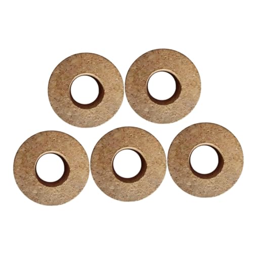 POPETPOP 5 Stück Hydroponische Vase -Kappe Glasdeckel aus Holz Desktop-Pflanzgefäß Hydroponische Vasendeckel Wasserpflanzgefäße für Zimmerpflanzen Hydrokultur-Töpfe hölzern Light Brown von POPETPOP
