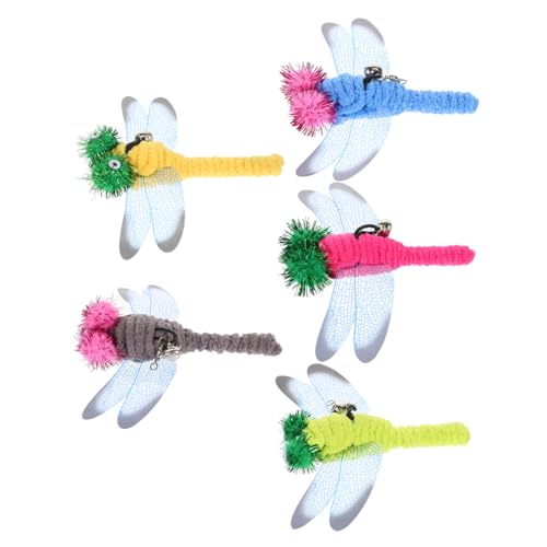POPETPOP 5 Stück Katzenspielzeug Libelle Interaktives Katzenspielzeug Einfach Anzubringen/zu Entfernen Attraktives Design POPETPOP 5 Stück Katzenspielzeug Libelle Interaktives Katzenspielzeug Einfach Anzubringen/zu Entfernen Attraktives Design von POPETPOP