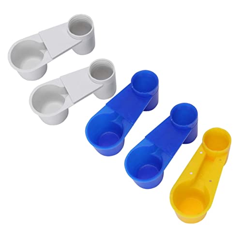 POPETPOP 5stücke Teiliges Automatischer Wasserspender Für Vögel Doppelauslass Trinker Für Papageien Und Tauben Einfache Montage Und Reinigung Zufällige Farben Für Heimtierbedarf von POPETPOP
