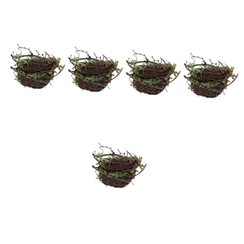 POPETPOP 5 Stücke Vogelhäuschen Dekorative Natürliche Schüssel Gefälschte Dekoration Für Weihnachten Terrassenstil Mikrolandschaft Baum Rattan Nester Schmuck Hof Ornament Künstliche POPETPOP 5 Stücke Vogelhäuschen Dekorative Natürliche Schüssel Gefälschte Dekoration Für Weihnachten Terrassenstil Mikrolandschaft Baum Rattan Nester Schmuck Hof Ornament Künstliche von POPETPOP