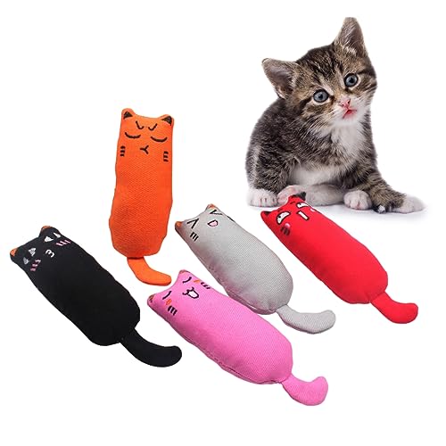 POPETPOP 5-teiliges Katzenspielzeug Mit Cartoon-Design Interaktives Kauspielzeug Für Haustiere POPETPOP 5-teiliges Katzenspielzeug Mit Cartoon-Design Interaktives Kauspielzeug Für Haustiere von POPETPOP