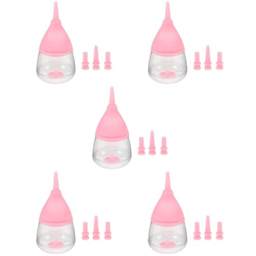 POPETPOP 5 Stücke Pet Feeder Flasche Für Pflege Silikon Kätzchen Pflege Flasche Sicher Praktische Für Junge Haustiere von POPETPOP
