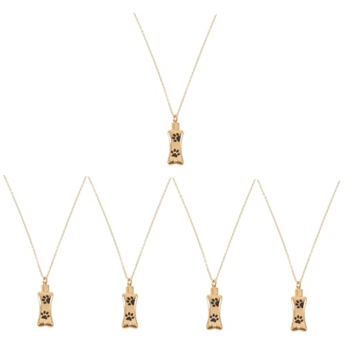 POPETPOP 5stücke Edelstahl Urne Halskette Für Hunde Schmuck Mit Tierpfoten-Abdruck Kremation Für Geliebte Haustiere Gedächtnisschmuck Für Erinnerungen POPETPOP 5stücke Edelstahl Urne Halskette Für Hunde Schmuck Mit Tierpfoten-Abdruck Kremation Für Geliebte Haustiere Gedächtnisschmuck Für Erinnerungen von POPETPOP