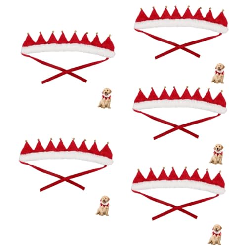 POPETPOP 5 Stück Hunde-weihnachtshalsband Katzenhalsbänder Feiertags-haustierhalsband Glocken Exquisite Handwerkskunst Die Dem Leben Im Festlichen Stil Dienen von POPETPOP