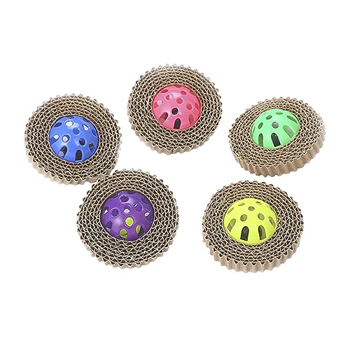 POPETPOP 5st Katze Bell Ball Spielzeug Gewellter Katzenkratzer Loungebett Für Katzenkratzer Kratzblock Aus Pappe Katzenkratzer Für Teppiche Wellpapier Stressabbauer Unterhalten Sie Sich POPETPOP 5st Katze Bell Ball Spielzeug Gewellter Katzenkratzer Loungebett Für Katzenkratzer Kratzblock Aus Pappe Katzenkratzer Für Teppiche Wellpapier Stressabbauer Unterhalten Sie Sich von POPETPOP