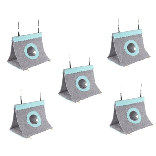 POPETPOP 5 Stücke Luxuriöse Haustier Käfig Schlafen Bett Vogel Nest Zelt Komfortable Filz Material Für Papageien Aras POPETPOP 5 Stücke Luxuriöse Haustier Käfig Schlafen Bett Vogel Nest Zelt Komfortable Filz Material Für Papageien Aras von POPETPOP