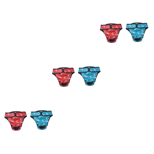 POPETPOP 6stücke Baumwoll-hundewindeln Für Hündinnen Hygienische Waschbare Und Saugfähige Physiologische Hose See-blau Mit Schleife Rot Mit Schleife Für Menstruation Und Von Haustieren POPETPOP 6stücke Baumwoll-hundewindeln Für Hündinnen Hygienische Waschbare Und Saugfähige Physiologische Hose See-blau Mit Schleife Rot Mit Schleife Für Menstruation Und Von Haustieren von POPETPOP