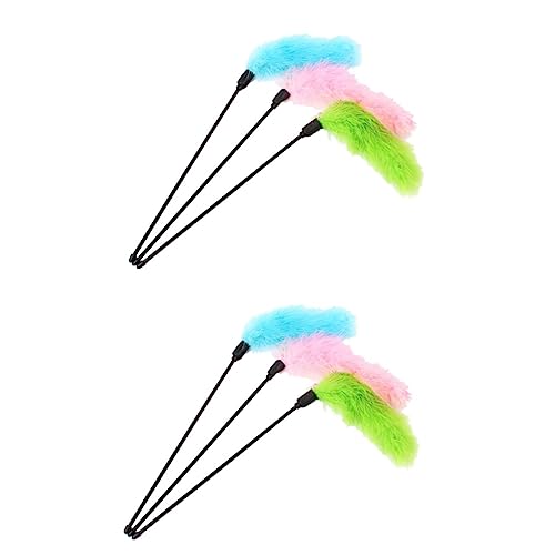 POPETPOP 6 STK Kätzchenspielzeug Plüsch Angelspielzeug Flauschige Kuscheltiere Spielzeug Für Haustiere Spielzeug Für Kätzchen Fensterspielzeug Pompones De Porristas Angeln Feder POPETPOP 6 STK Kätzchenspielzeug Plüsch Angelspielzeug Flauschige Kuscheltiere Spielzeug Für Haustiere Spielzeug Für Kätzchen Fensterspielzeug Pompones De Porristas Angeln Feder von POPETPOP