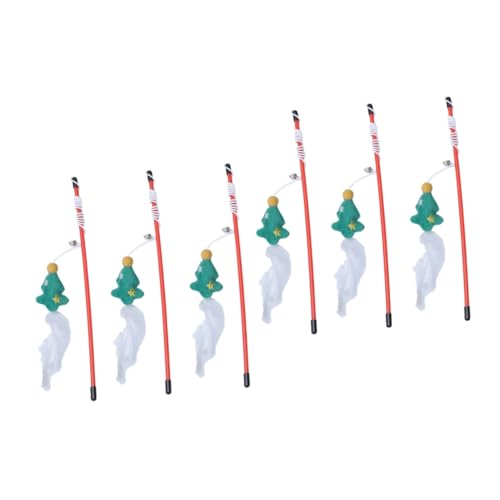 POPETPOP 6stücke Teiliges Weihnachts-Teaser-katzenspielzeug Interaktive Katzenangel Mit Lustigen Glocken Haustiere Fördert Bewegung Und Spieltrieb POPETPOP 6stücke Teiliges Weihnachts-Teaser-katzenspielzeug Interaktive Katzenangel Mit Lustigen Glocken Haustiere Fördert Bewegung Und Spieltrieb von POPETPOP