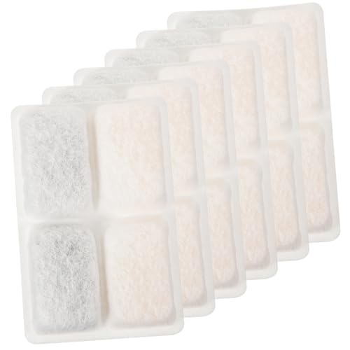 POPETPOP 6 Stück Filter für Trinkbrunnen für Haustiere Futterautomat Nassfutter für Katzen katzenfutterspender automatisch wasserreiniger hauswasserfilter Wasserfilter für Haustiere Weiß POPETPOP 6 Stück Filter für Trinkbrunnen für Haustiere Futterautomat Nassfutter für Katzen katzenfutterspender automatisch wasserreiniger hauswasserfilter Wasserfilter für Haustiere Weiß von POPETPOP