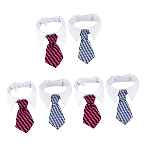POPETPOP 3er-Set Modisches Haustierhalsband Für Hunde Und Katzen Verstellbare Krawatte Gestreiftes Design Bequeme Passform Rot/grau Für Den Urlaub 2 Stück X 3 POPETPOP 3er-Set Modisches Haustierhalsband Für Hunde Und Katzen Verstellbare Krawatte Gestreiftes Design Bequeme Passform Rot/grau Für Den Urlaub 2 Stück X 3 von POPETPOP
