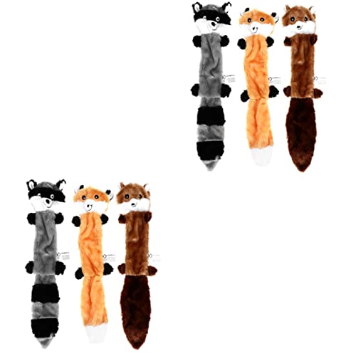 POPETPOP 2 Sets Hunde-kauspielzeug mit Quietschfunktion Plüschspielzeug für Aggressive Kauer Welpenfreundlich Ohne Füllung 3 Stück POPETPOP 2 Sets Hunde-kauspielzeug mit Quietschfunktion Plüschspielzeug für Aggressive Kauer Welpenfreundlich Ohne Füllung 3 Stück von POPETPOP