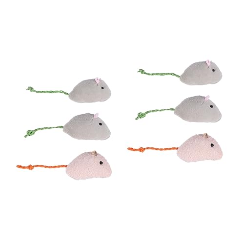 POPETPOP 6 STK Haustiermäuse Spielzeug Katzenspielzeug Mäuse Katzenspielzeug Haustierspielzeug Für Katzen Interaktives Katzenspielzeug Pompones De Porristas Katze Haustier Kleine POPETPOP 6 STK Haustiermäuse Spielzeug Katzenspielzeug Mäuse Katzenspielzeug Haustierspielzeug Für Katzen Interaktives Katzenspielzeug Pompones De Porristas Katze Haustier Kleine von POPETPOP