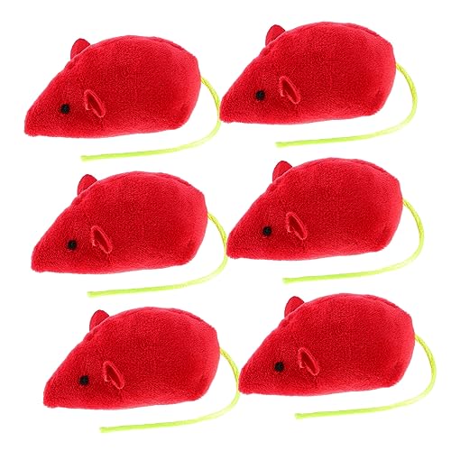 POPETPOP 6st Ausgestopftes Katzenspielzeug Kratzspielzeug Mäuse-katzenminze-Spielzeug Katzenspielzeug Für Drinnen Stofftier Mit Roter Katze Kratzkätzchen Spielzeug Zubehör Plüsch POPETPOP 6st Ausgestopftes Katzenspielzeug Kratzspielzeug Mäuse-katzenminze-Spielzeug Katzenspielzeug Für Drinnen Stofftier Mit Roter Katze Kratzkätzchen Spielzeug Zubehör Plüsch von POPETPOP