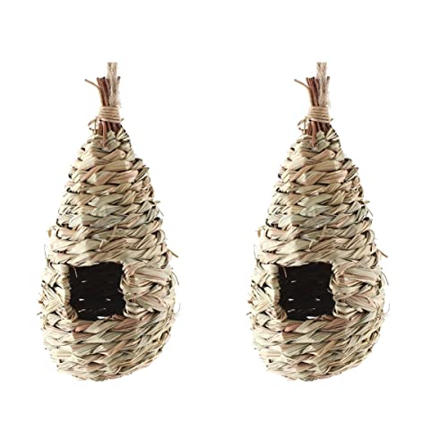 POPETPOP 6 STK Hängende Kolibri-hütte Hängendes Vogelnest Sittich Nest Hängende Vogelhütte Handgewebtes Vogelhaus Handgefertigtes Vogelnest Ostern Vogelnest Kolibri- Zubehör Vogelkäfig POPETPOP 6 STK Hängende Kolibri-hütte Hängendes Vogelnest Sittich Nest Hängende Vogelhütte Handgewebtes Vogelhaus Handgefertigtes Vogelnest Ostern Vogelnest Kolibri- Zubehör Vogelkäfig von POPETPOP