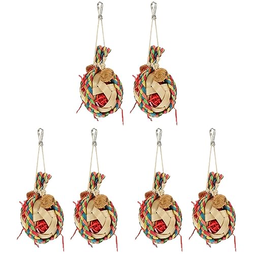 POPETPOP 3 Sets Kauspielzeug Für Papageien Zum Aufhängen Schaukelspielzeug Für Vögel Papageien Vögel Spielzeug Für Haustiere Spielzeug Für Vogelkäfige Hängedesign 2 Stück X 3 POPETPOP 3 Sets Kauspielzeug Für Papageien Zum Aufhängen Schaukelspielzeug Für Vögel Papageien Vögel Spielzeug Für Haustiere Spielzeug Für Vogelkäfige Hängedesign 2 Stück X 3 von POPETPOP
