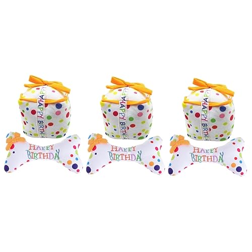 POPETPOP 3sets Quietschendes Hundespielzeug Hund Quietschendes Kauspielzeug Für Haustier Spaß Hund Geburtstag Welpen 2 Stücke * 3 POPETPOP 3sets Quietschendes Hundespielzeug Hund Quietschendes Kauspielzeug Für Haustier Spaß Hund Geburtstag Welpen 2 Stücke * 3 von POPETPOP