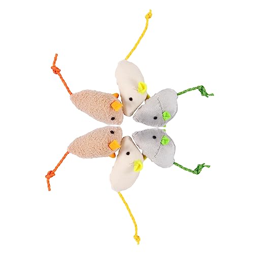 POPETPOP 6st Plüschmaus Interaktives Spielspielzeug Katzenspielzeug Rasseln Mit Katzenminze Gefülltes Katzenspielzeug Plüsch Katzenfangspielzeug Plüschwürfe Künstlich Schwammkugel POPETPOP 6st Plüschmaus Interaktives Spielspielzeug Katzenspielzeug Rasseln Mit Katzenminze Gefülltes Katzenspielzeug Plüsch Katzenfangspielzeug Plüschwürfe Künstlich Schwammkugel von POPETPOP