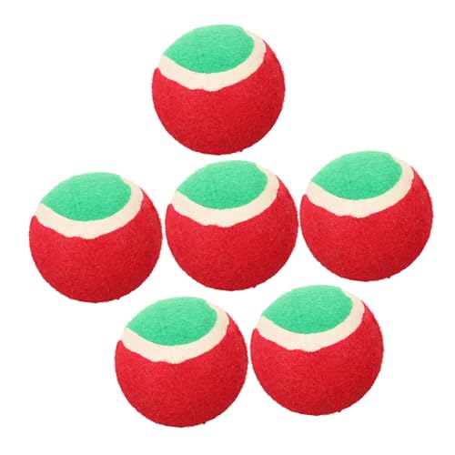 POPETPOP 6 Stück Spielzeugball Für Haustiere Hund Federnd Welpe Werfer Dackel Quietschend Kauer Plüsch Untertasse Hündchen Jumbo Tragbare Ballspielzeuge Haustier-Tennis Gummi POPETPOP 6 Stück Spielzeugball Für Haustiere Hund Federnd Welpe Werfer Dackel Quietschend Kauer Plüsch Untertasse Hündchen Jumbo Tragbare Ballspielzeuge Haustier-Tennis Gummi von POPETPOP