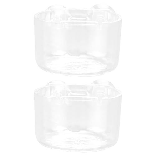 POPETPOP 6 STK Futterautomat Für Fische Und Garnelen Glasfutterspender Für Aquarien Durchsichtige Fischbehälter-futterschale Süßwasser-Tray-Futter Aquarium Aquatische Produkte Acryl von POPETPOP