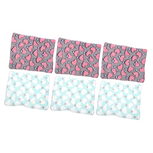 POPETPOP 3sets Gemütliche Hamster Kissen Haustier Bett Pad Meerschweinchen Schlaf Matte Weiche Warme Pet Supplies 2 Stücke * 3 POPETPOP 3sets Gemütliche Hamster Kissen Haustier Bett Pad Meerschweinchen Schlaf Matte Weiche Warme Pet Supplies 2 Stücke * 3 von POPETPOP