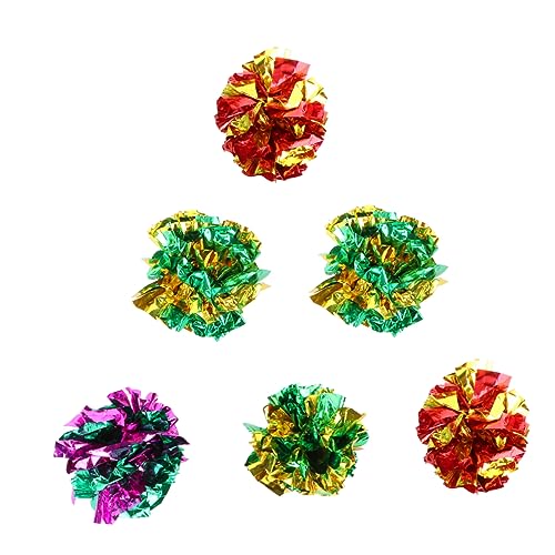 POPETPOP 6St Katzenspielzeug für Haustiere interaktives Zauberstabspielzeug Kätzchen Crinkle-Spielzeugbälle für Katzen Interaktives Katzenbälle Crinkle-Bälle für Katzen POPETPOP 6St Katzenspielzeug für Haustiere interaktives Zauberstabspielzeug Kätzchen Crinkle-Spielzeugbälle für Katzen Interaktives Katzenbälle Crinkle-Bälle für Katzen von POPETPOP