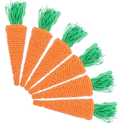 POPETPOP 6st Karotte Leckerlis Für Hunde Quietschendes Plüsch-hundespielzeug Hundespielzeug Zur Bereicherung Für Große Hunde Hängematte Coop Korb Futterspender Wurf Heu Papierseil Orange POPETPOP 6st Karotte Leckerlis Für Hunde Quietschendes Plüsch-hundespielzeug Hundespielzeug Zur Bereicherung Für Große Hunde Hängematte Coop Korb Futterspender Wurf Heu Papierseil Orange von POPETPOP