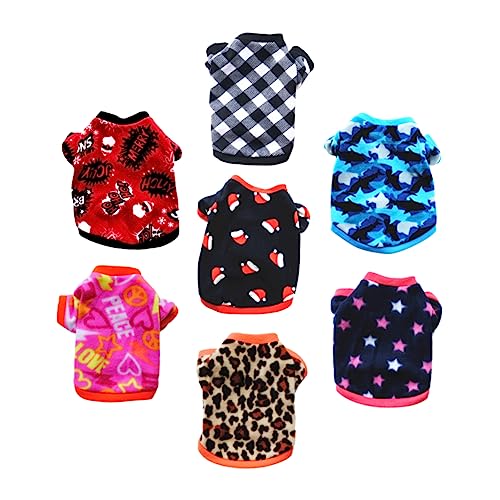 POPETPOP 7 Stücke Warme Hund Mantel Fleece Haustier Kostüm Welpen Kleidung Mode Komfortable POPETPOP 7 Stücke Warme Hund Mantel Fleece Haustier Kostüm Welpen Kleidung Mode Komfortable von POPETPOP
