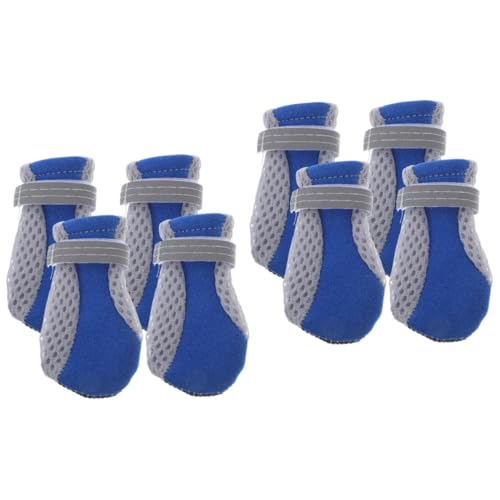 POPETPOP 8 STK Mesh-Schuhe für Welpen hundeschuhe große Hunde Dog Shoes for small Dogs Schuhe für Hund Haustierzubehör Haustier Hund Haustierschuhe Hündchen Stiefel von POPETPOP