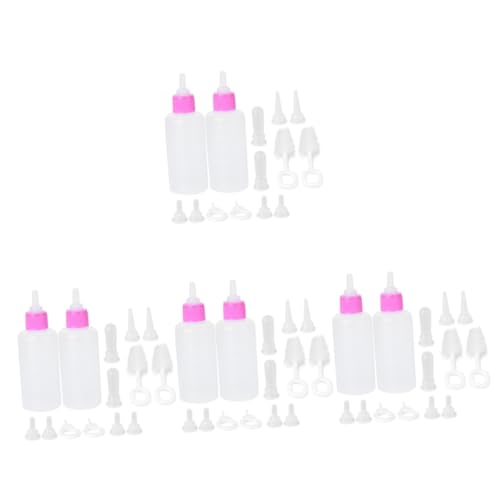 POPETPOP 8 Sets Robuste Tierfütterungsflaschen Stillflaschen Für Neugeborene Baby-tierflaschen Zum Stillen Set Mit Kleinen Tierflaschen Geeignet Für Kätzchen Welpen Katzen Und Hunde von POPETPOP