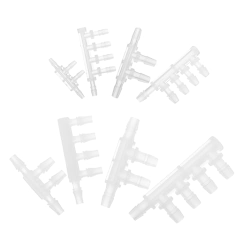 POPETPOP 8 Stücke Reduzierstück Schlauchanschluss Für Aquarium Barb Fitting Airline-schlauchadapter Sauerstoffpumpen-schlauchadapterkupplung von POPETPOP
