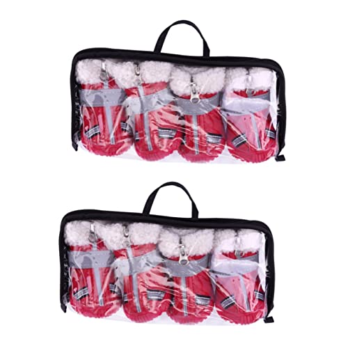 POPETPOP 8 STK Herbst Winter Hundeschuhe Schneestiefel Für Kleine Hunde Pfotenschutz Für Haustiere Schneeschuhe Für Kleine Hunde Schuhzubehör Herbst Und Winter Kurze Schuhe Baumwolle POPETPOP 8 STK Herbst Winter Hundeschuhe Schneestiefel Für Kleine Hunde Pfotenschutz Für Haustiere Schneeschuhe Für Kleine Hunde Schuhzubehör Herbst Und Winter Kurze Schuhe Baumwolle von POPETPOP