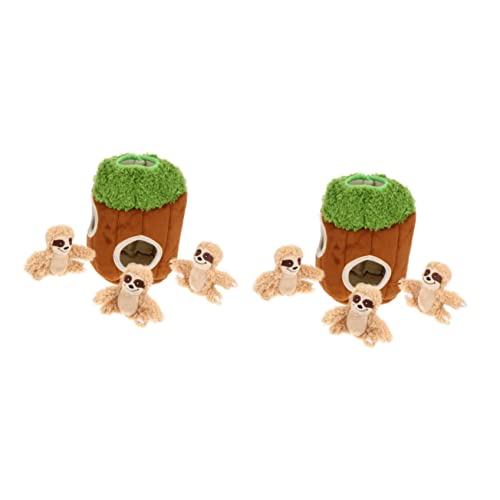 POPETPOP 2sets Interaktives Hundespielzeug Plüsch Quietschendes Haustier Molarenzubehör Spielzeug Hund Puzzle Spielzeug 4pcs * 2 POPETPOP 2sets Interaktives Hundespielzeug Plüsch Quietschendes Haustier Molarenzubehör Spielzeug Hund Puzzle Spielzeug 4pcs * 2 von POPETPOP