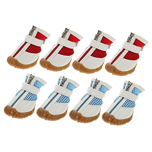 POPETPOP 8St Haustierschuhe Schneeschuhe für kleine Hunde Chihuahua-Booties Stiefeletten hundeschuhe Paws pfotenschutz Mesh-Schuhe für Welpen Haustier-Reißverschlussschuhe Sandwich-Mesh POPETPOP 8St Haustierschuhe Schneeschuhe für kleine Hunde Chihuahua-Booties Stiefeletten hundeschuhe Paws pfotenschutz Mesh-Schuhe für Welpen Haustier-Reißverschlussschuhe Sandwich-Mesh von POPETPOP