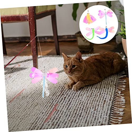 POPETPOP 8stücke Katzenangel Spielzeug Mit Ersatzköpfen Und Aufsätzen Für Katzen Farbiges Teaser-Spielzeug Zum Interaktiven Spielen Für Kätzchen von POPETPOP