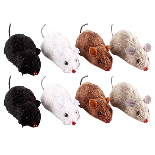 POPETPOP 8stücke Wind-up Mäuse Spielzeug Für Katzen Plüschmodelle Zur Beschäftigung Ihrer Haustiere Farben Zufällig Für Spiel Und Spaß POPETPOP 8stücke Wind-up Mäuse Spielzeug Für Katzen Plüschmodelle Zur Beschäftigung Ihrer Haustiere Farben Zufällig Für Spiel Und Spaß von POPETPOP