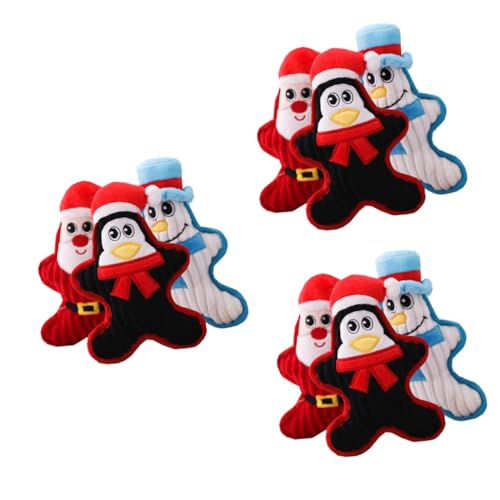 POPETPOP 3sets Einzigartiges Hundekauspielzeug Weihnachten Haustier Plüschspielzeug Quietschendes Haustierkauspielzeug Hund Interagieren Spielzeug Haustierspielzeug 3pcs * 3 POPETPOP 3sets Einzigartiges Hundekauspielzeug Weihnachten Haustier Plüschspielzeug Quietschendes Haustierkauspielzeug Hund Interagieren Spielzeug Haustierspielzeug 3pcs * 3 von POPETPOP